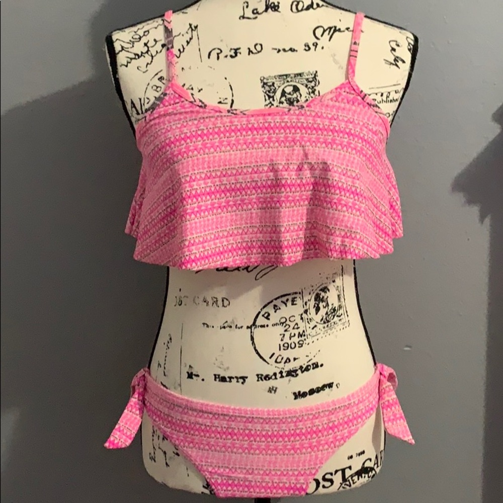 Roxy Pink Bikini with Coverup